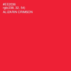 #EE2036 - Alizarin Crimson Color Image